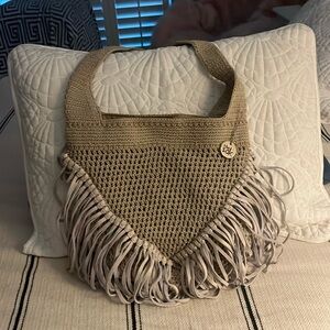The Sak crochet lined shoulder bag